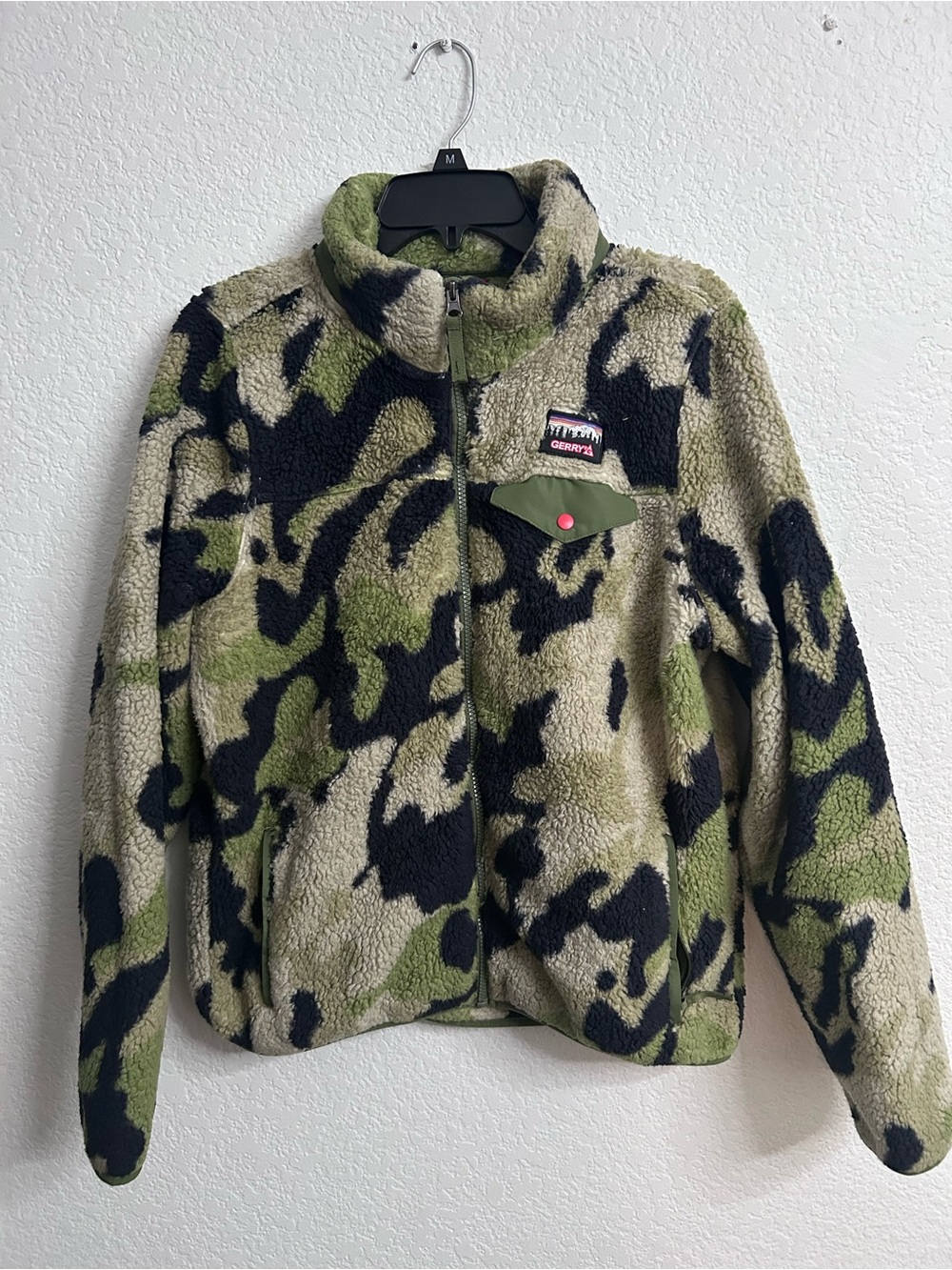 Gerry Men’s Full Zip Fleece Jacket Camouflage medium Outdoor